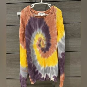 Bonpoint tie dye knit sweater